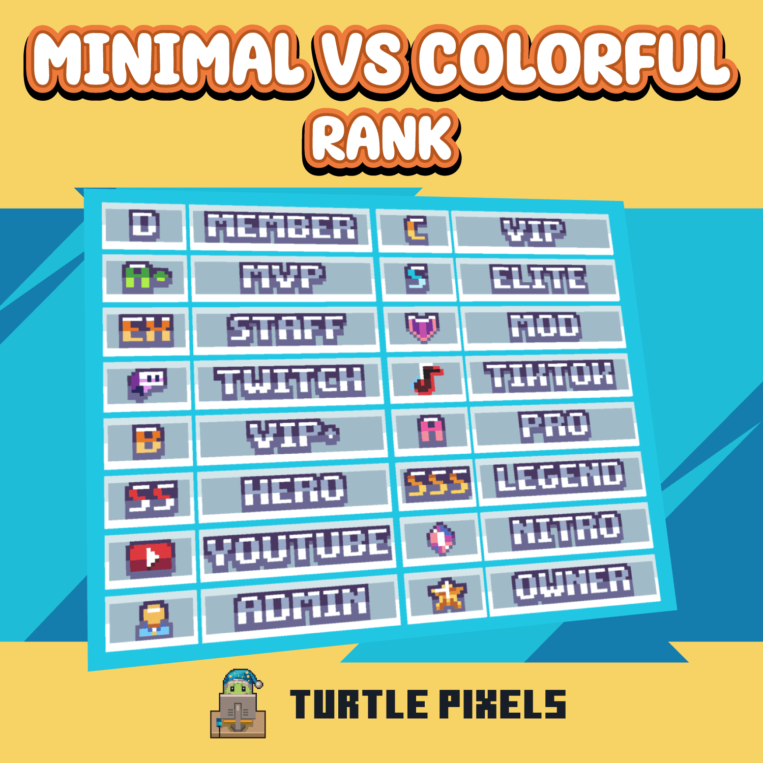 Icons |Minimal Vs Colorful Ranks