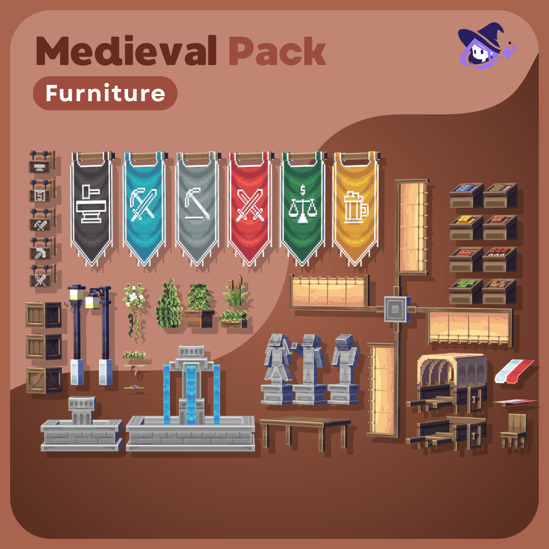 Furniture |Medieval Vol.1 [Dyeable]