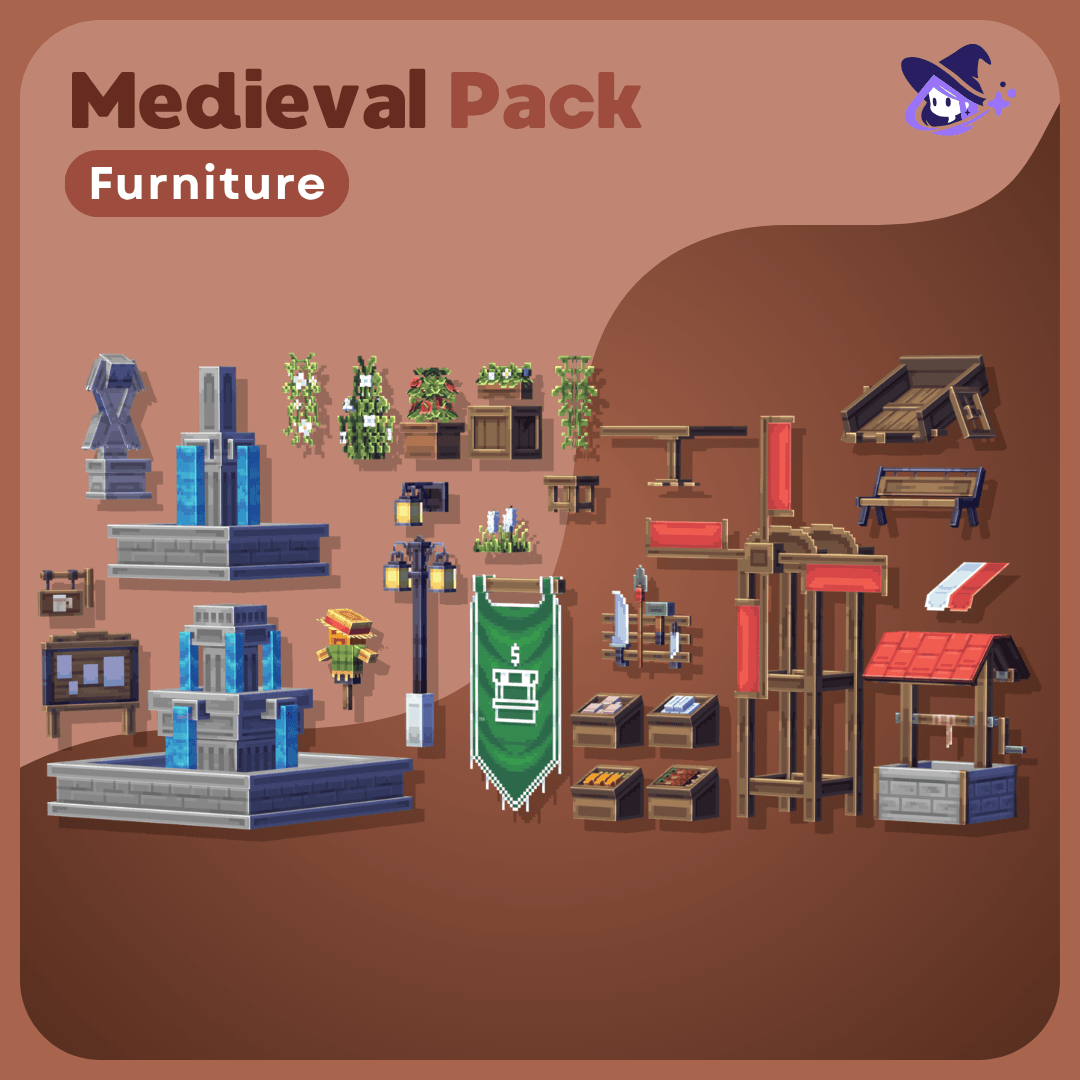 Furniture |Medieval Vol.1 [Dyeable]