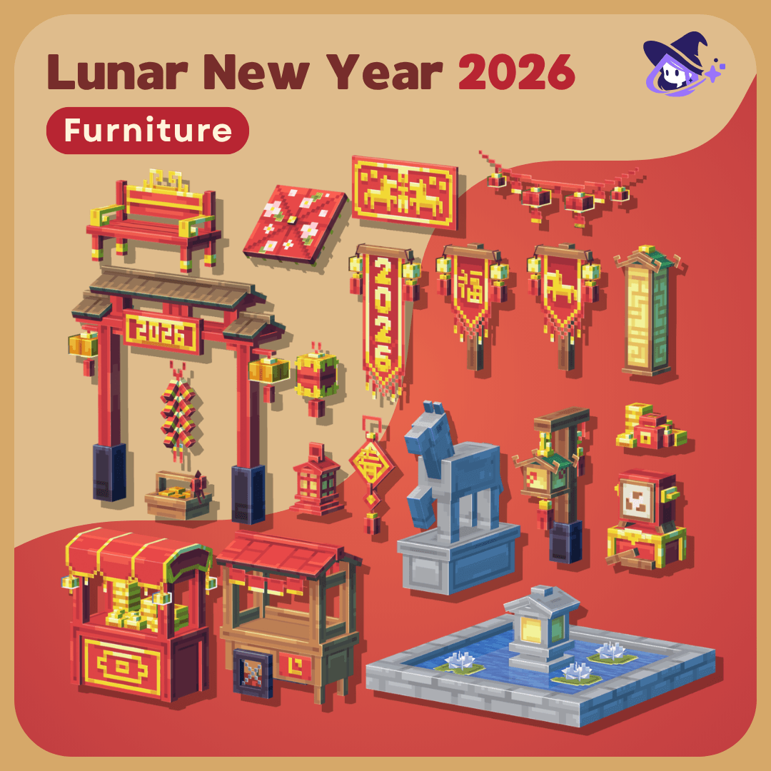 Furniture |Lunar New Year 2026 [Dyeable]