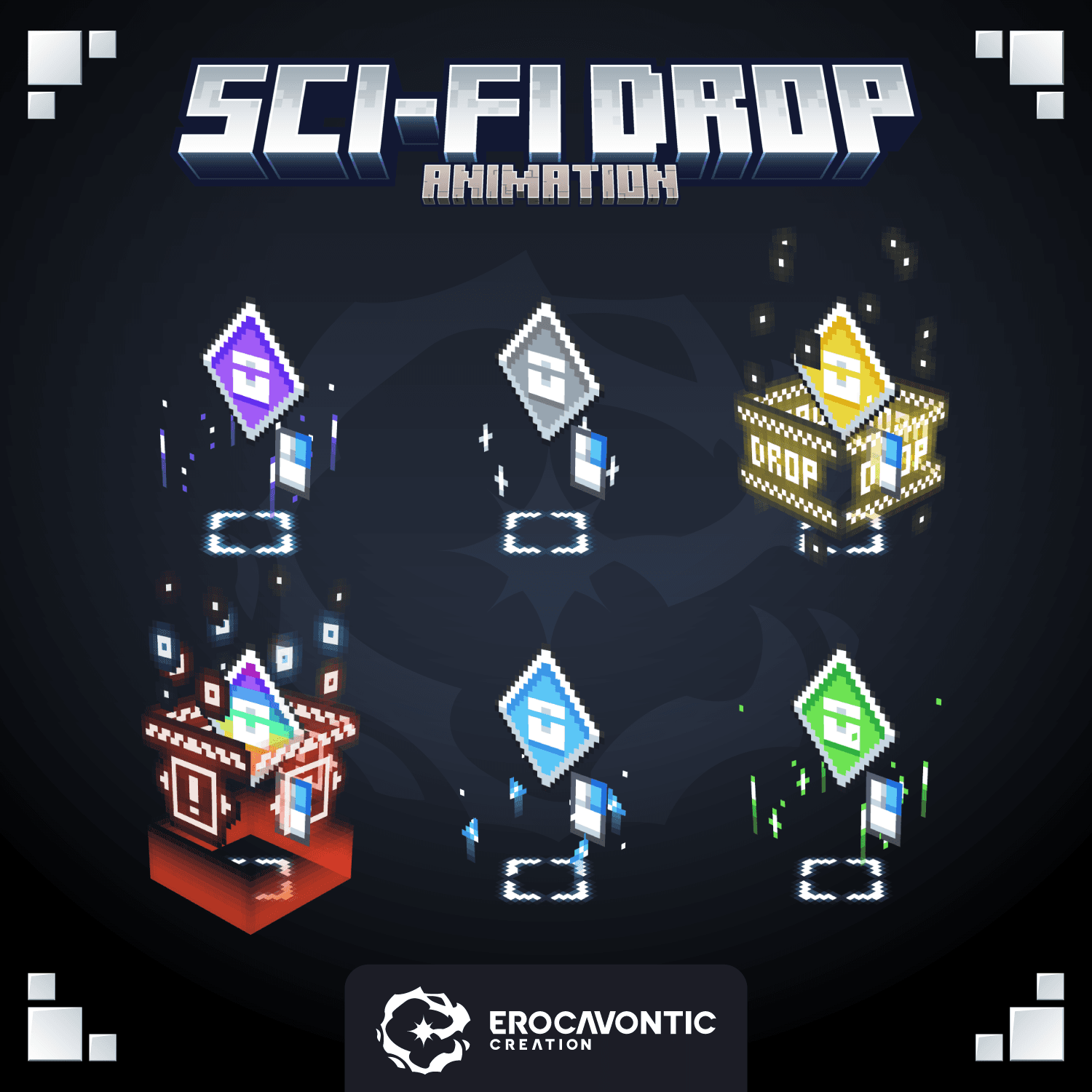 Assets |Sci-fi Drop Animation