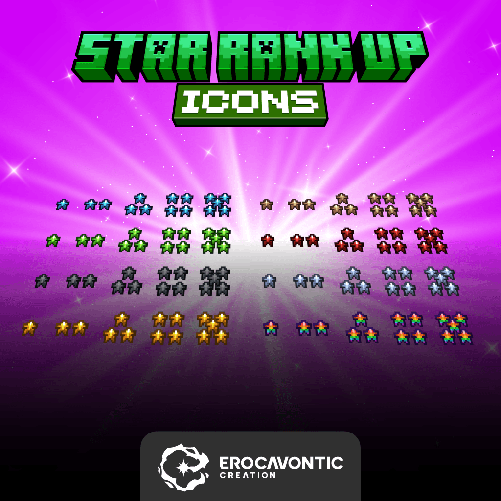 Icons |Star Rank Up Icons Pack